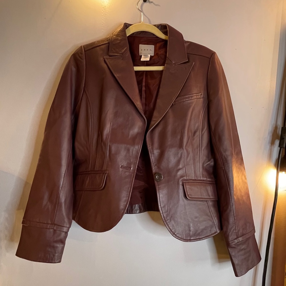 Vintage Philippe Adec leather jacket